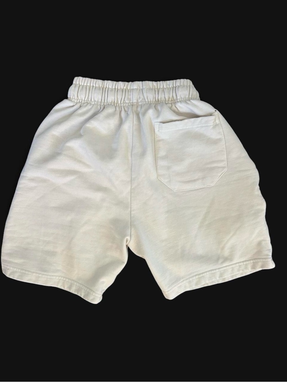 Casual White Men’s Elastic Drawstring Athletic Shorts - Picture 2 of 4